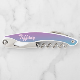 Beautiful Purple and Blue Ombre Corkscrew