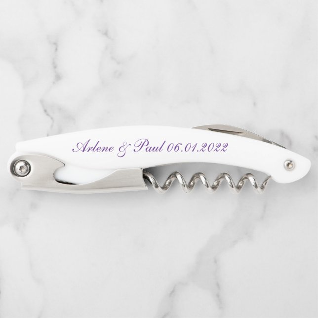 Beautiful Purple and White Corkscrew (Front)