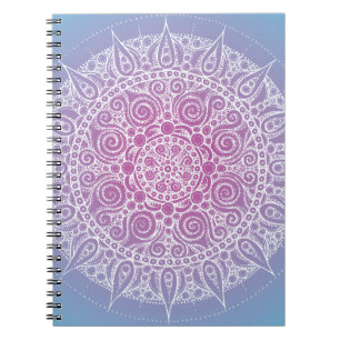 Beautiful Purple/Blue Oriental Design Notebook