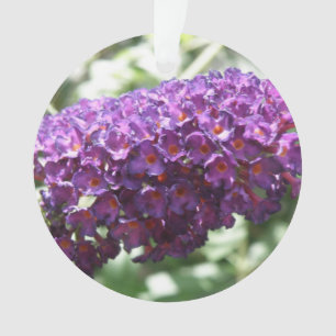 Beautiful Purple Buddleia Flowers Acrylic Ornament