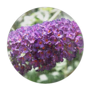 Beautiful Purple Buddleia Flowers Cutting Board