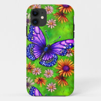 Beautiful Purple Butterfly Flower Meadow