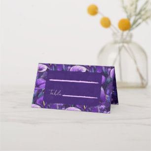 Beautiful Purple Calla Lilies Garden Countryside  Place Card