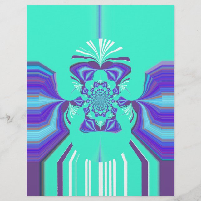 Beautiful Purple Cyan Iridescent Blue vector colou (Front)