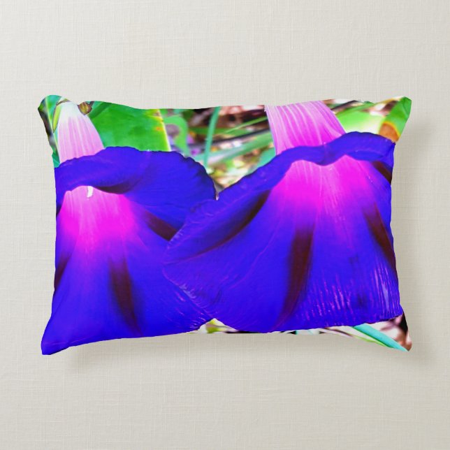 Beautiful Purple Floral Pillow (Front)