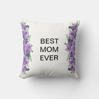 Beautiful Purple floral pillow for Mum