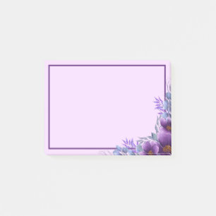 Beautiful Purple Flower Bouquet Post-It Notes