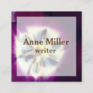 Beautiful Purple flower Business Card