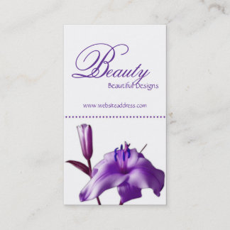 Beautiful Purple Flower Business Cards