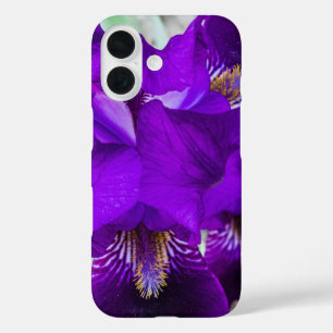 Beautiful purple iris iPhone 16 case