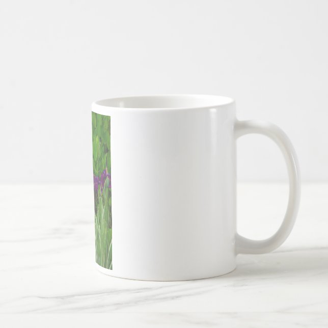 Beautiful Purple Iris Coffee Mug (Right)