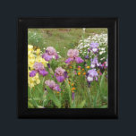 Beautiful Purple Iris Flower floral Photo Gift Box<br><div class="desc">Beautiful Purple Iris Flower floral Photo,  with a fully customizable name. An original photo taken form my own garden.</div>