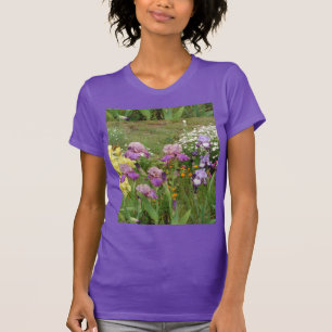 Beautiful Purple Iris Flower floral Photo T-Shirt