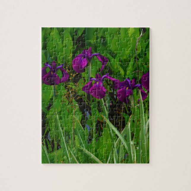 Beautiful Purple Iris Jigsaw Puzzle (Vertical)