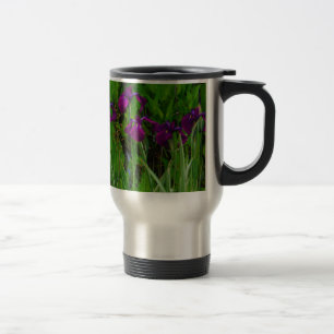 Beautiful Purple Iris Travel Mug
