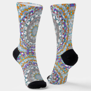 Beautiful Purple Mandala Socks