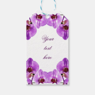 Beautiful purple orchids phalaenopsis gift tags