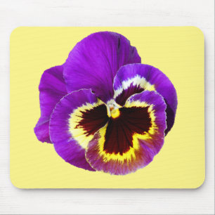 Beautiful purple pansy mouse mat