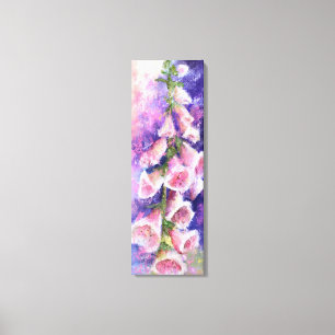 Beautiful Purple Pink Flowers - Original Painting Canvas Print