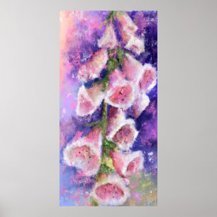 Beautiful Purple Pink Flowers Poster