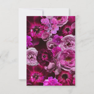 Beautiful Purple Rose Collage Card