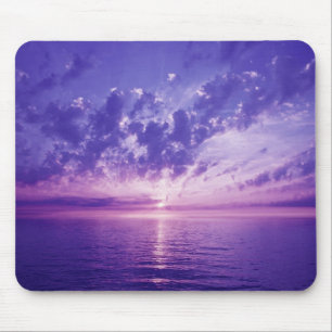 Beautiful purple sunset mouse mat