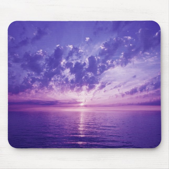 Beautiful purple sunset mouse mat (Front)