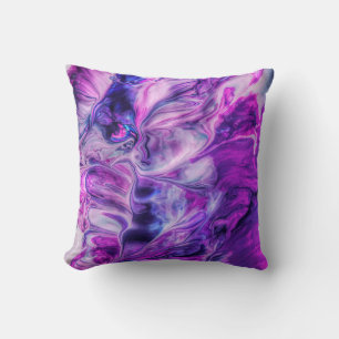 Beautiful Purple Swirls Smokey Background Cushion