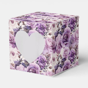 Beautiful Purple Wildflowers Favour Box