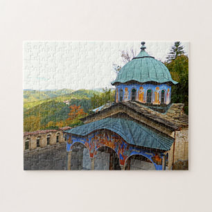 Beautiful puzzle of a Bulgarian Orthodox monastery