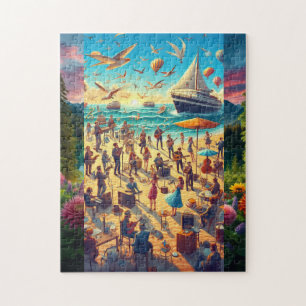 Beautiful Puzzle with Singers & Nature