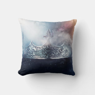 Beautiful queen and king crown cushion