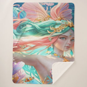 Beautiful queen  sherpa blanket