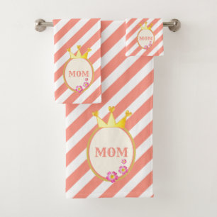 Beautiful Queen's Crown Bath Towel Set