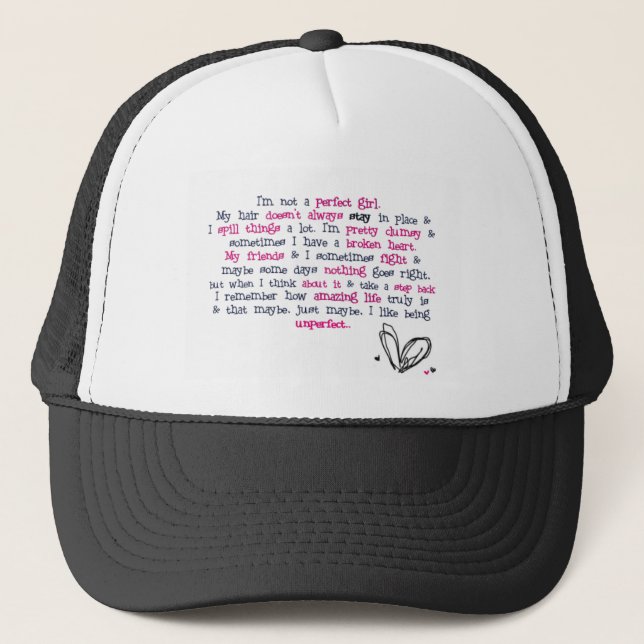 Beautiful Quotes Trucker Hat (Front)