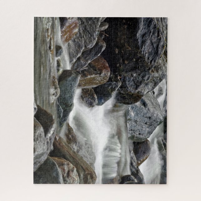 Beautiful Raging River Over Rocks Jigsaw Puzzle (Vertical)
