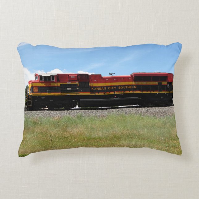 Beautiful Railroad Throw Pillow (Front)