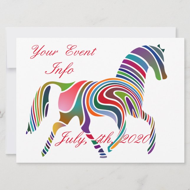 Beautiful Rainbow Colour Horse Thunder_Cove (Front)