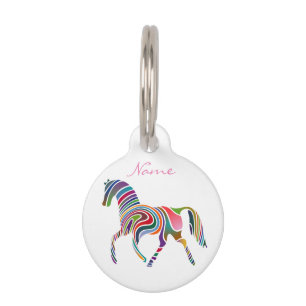 Beautiful Rainbow Colour Horse Thunder_Cove Pet Tag