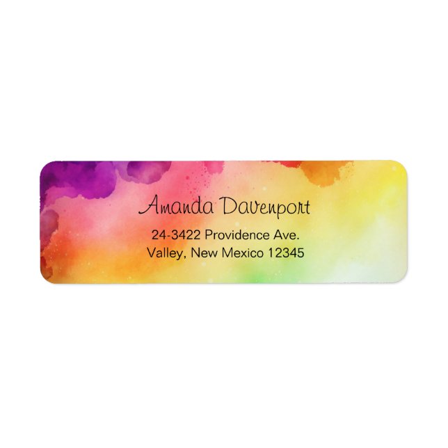 Beautiful Rainbow Colours Abstract Design (Front)