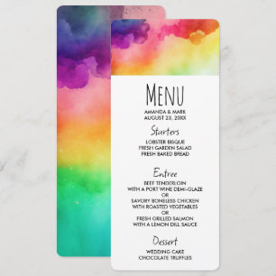 Beautiful Rainbow Colours Abstract Design Invitation