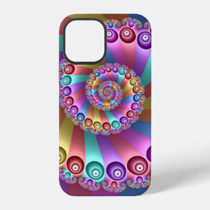 Beautiful Rainbow Colours Abstract Fractal Art iPhone 12 Case