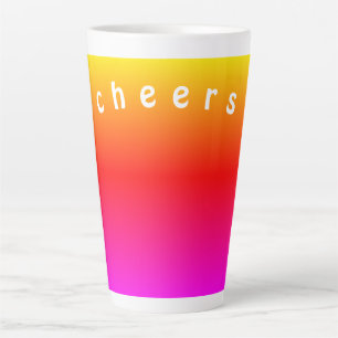 Beautiful Rainbow Colours - Cheers Latte Mug