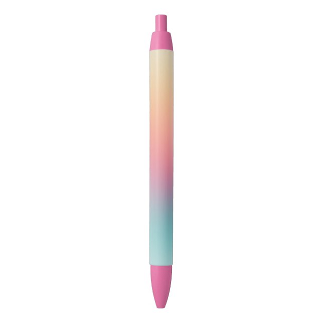 Beautiful Rainbow Colours Colourful Modern Templat Blue Ink Pen (Front Vertical)