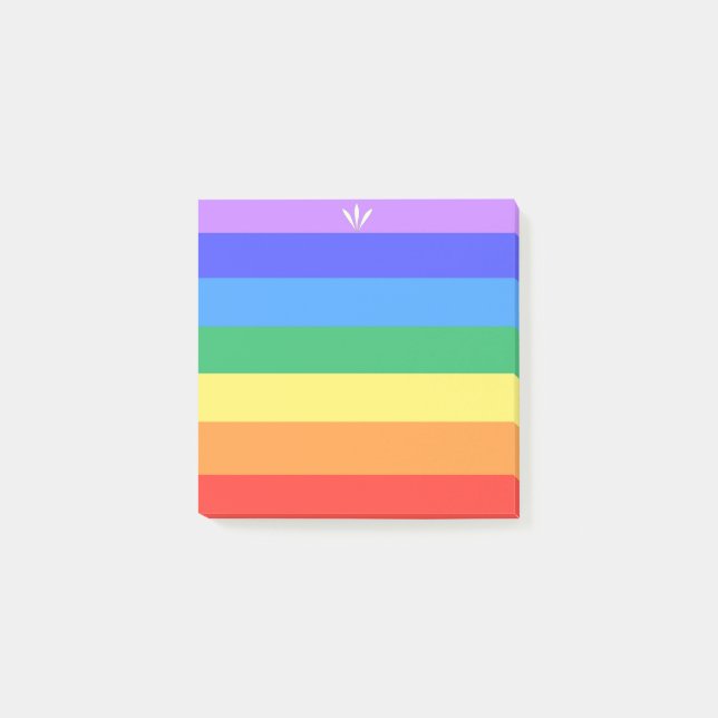 Beautiful Rainbow Colours Post-it Notes (Front)
