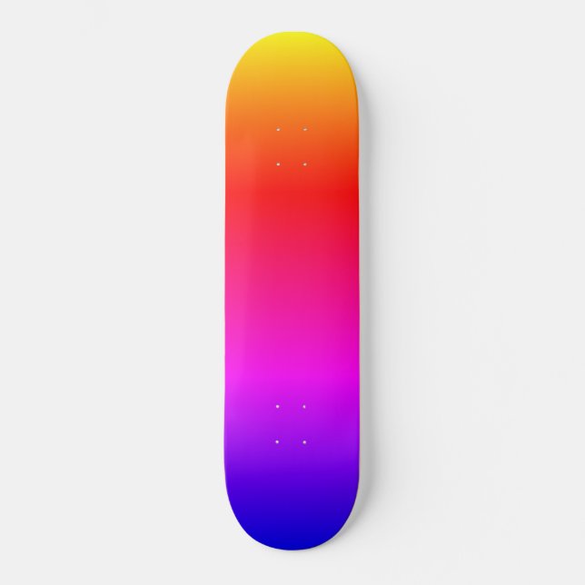 Beautiful Rainbow Colours Skateboard (Front)