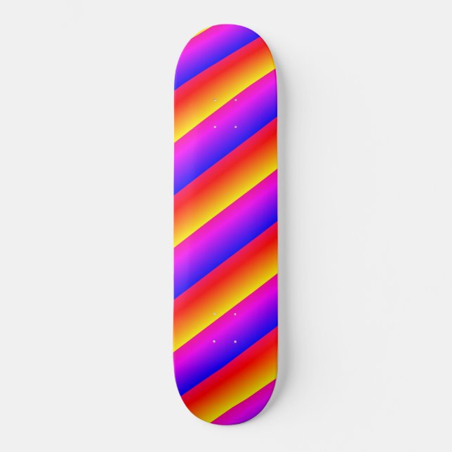 Beautiful Rainbow Colours Skateboard (Front)
