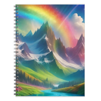 Beautiful Rainbow Fantasy Realm Notebook