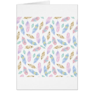 Beautiful rainbow feathers watercolour pattern