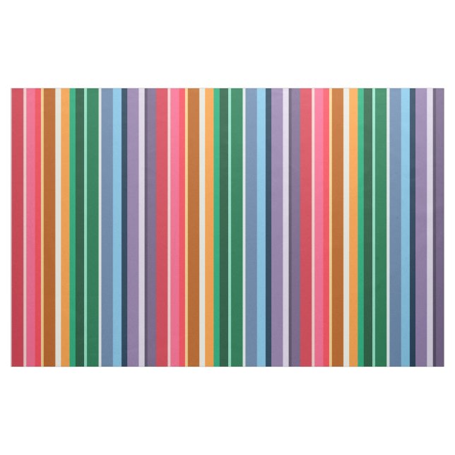 Beautiful Rainbow Stripes Fabric (Fat Quarter)